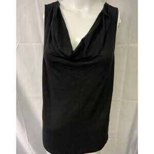 Anthropologie Women's Black Shirt/Tank-Top/Cowl Neck Sz S SKU 4098
